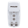 Cargador de pilas con tapita indicador led eco friendly Philco