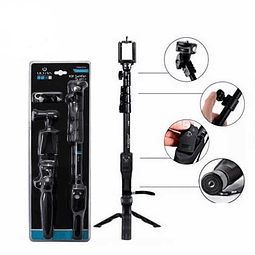 Kit Baston selfie profesional con soporte gopro / smartphone / control bluetooth / tripode Ultra 5 en 1