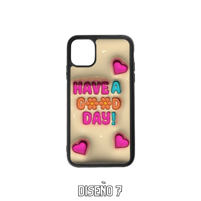 Carcasa para Iphone Diseño 3D Happy