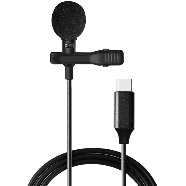Microfono Solapa Lavalier cable usb tipo c Hoco L14