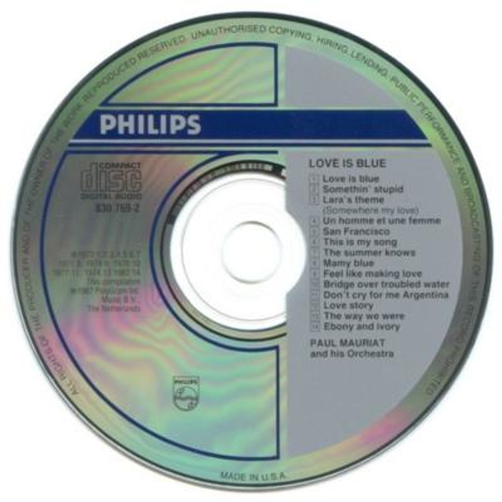 PAUL MAURIAT - LOVE IS BLUE CD