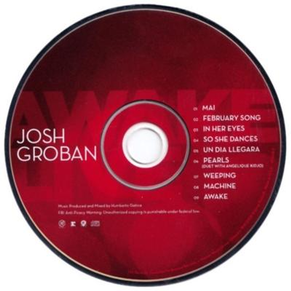 JOSH GROBAN - AWAKE LIVE DVDCD
