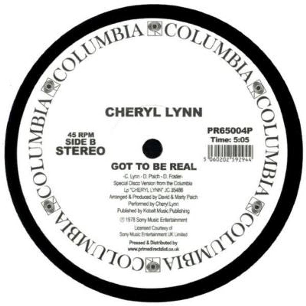 CHERYL LYNN - GOT TO BE REAL | 12" MAXI SINGLE