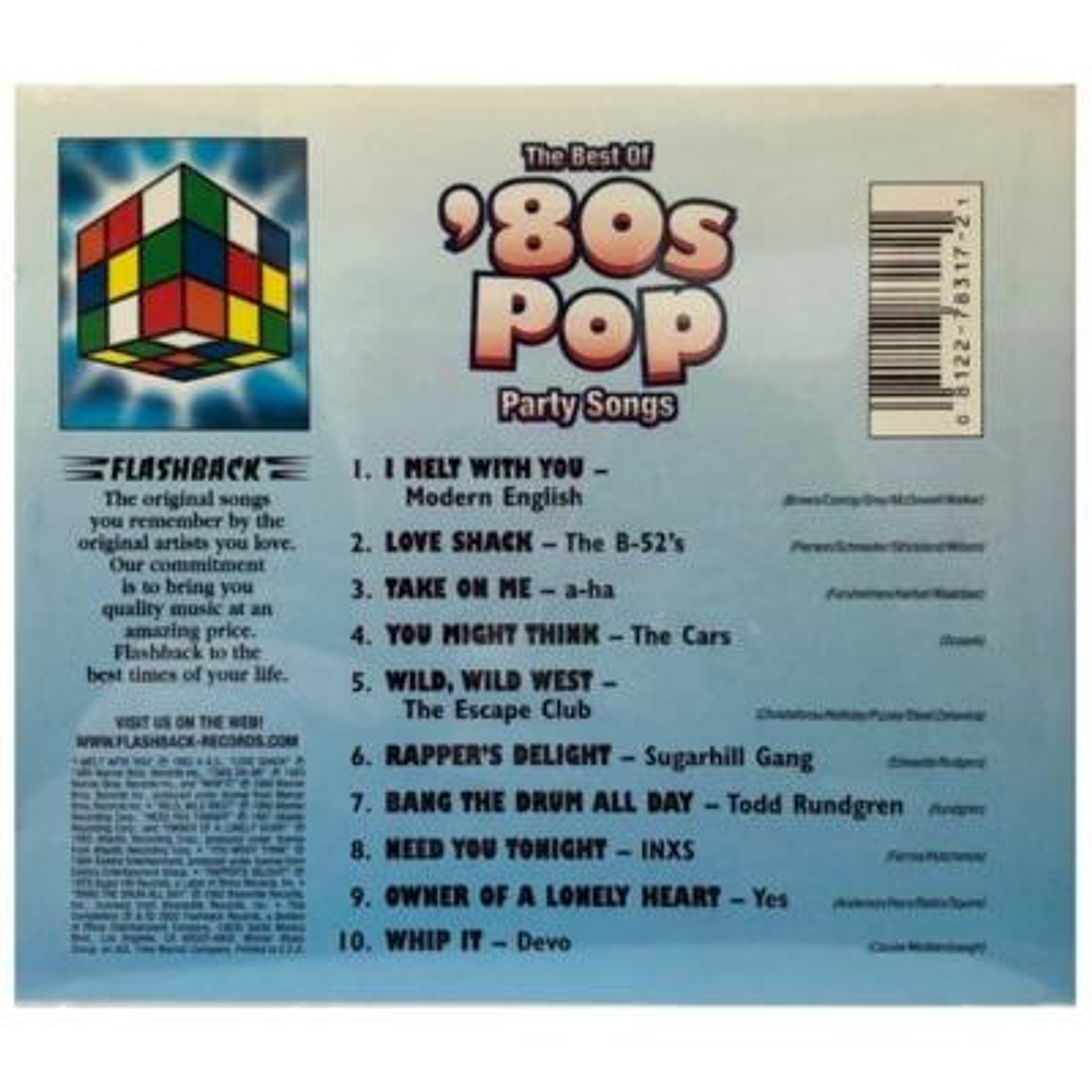 THE BEST 80S POP PARTY SONGS - VARIOUS CD