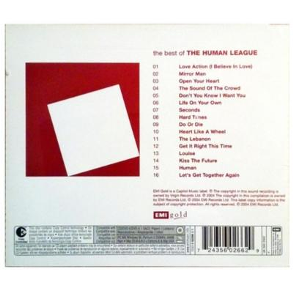 HUMAN LEAGUE - THE BEST OF - POP HITS CD