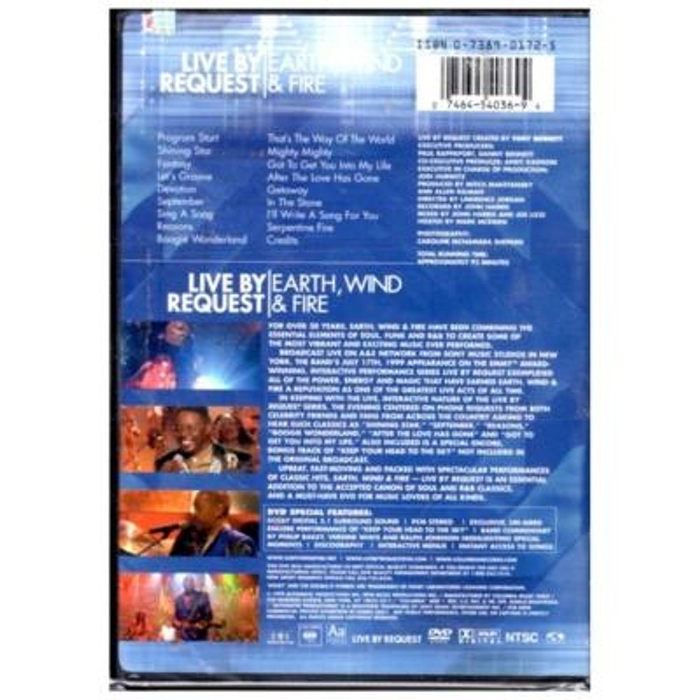 EARTH WIND FIRE - LIVE BY REQUEST DVD