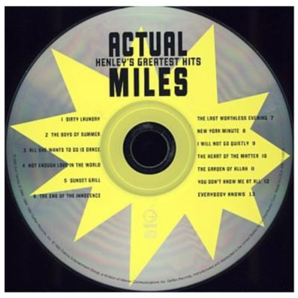 DON HENLEY - ACTUAL MILES GREATEST HITS CD