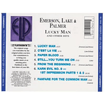 EMERSON LAKE & PALMER - LUCKY MAN OTHER HITS CD
