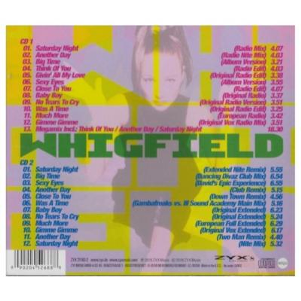 WHIGFIELD - GREATEST HITS REMIXES 2CD
