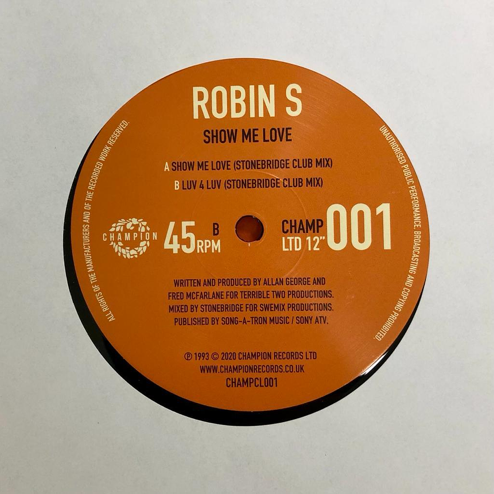 ROBIN S - SHOW ME LOVE 12'' MAXI SINGLE VINILO