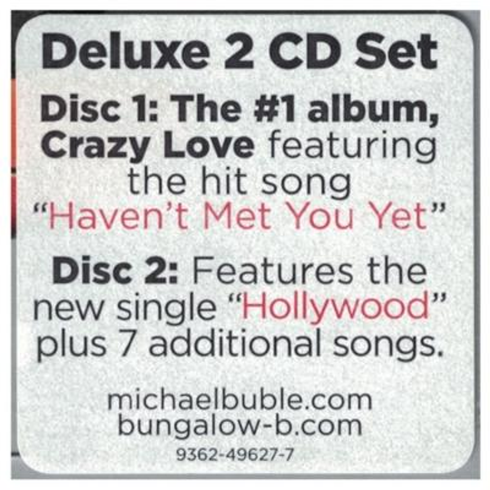 MICHAEL BUBLE - CRAZY LOVE 2CD HOLLYWOOD EDITION