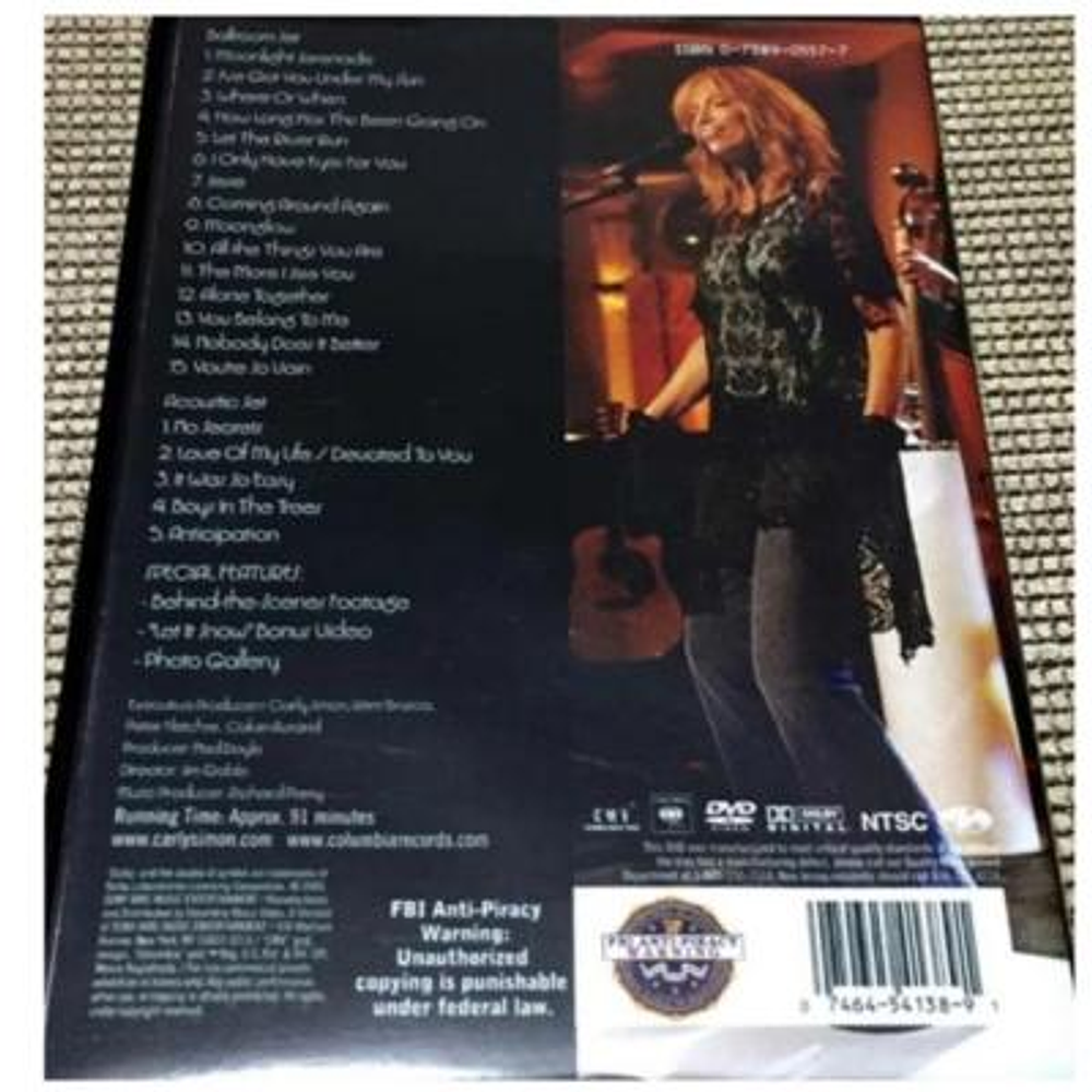 CARLY SIMON - MOONLIGHT SERENADE ON THE QUEEN MARY II DVD