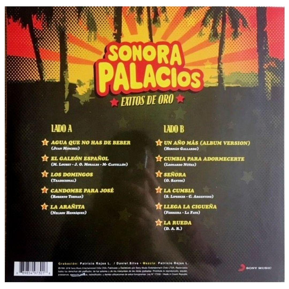 SONORA PALACIOS - EXITOS DE ORO VINILO