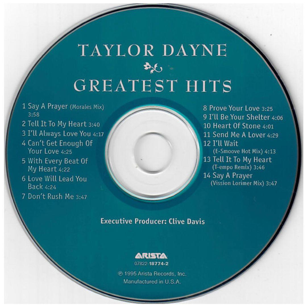 TAYLOR DAYNE - GREATEST HITS |CD