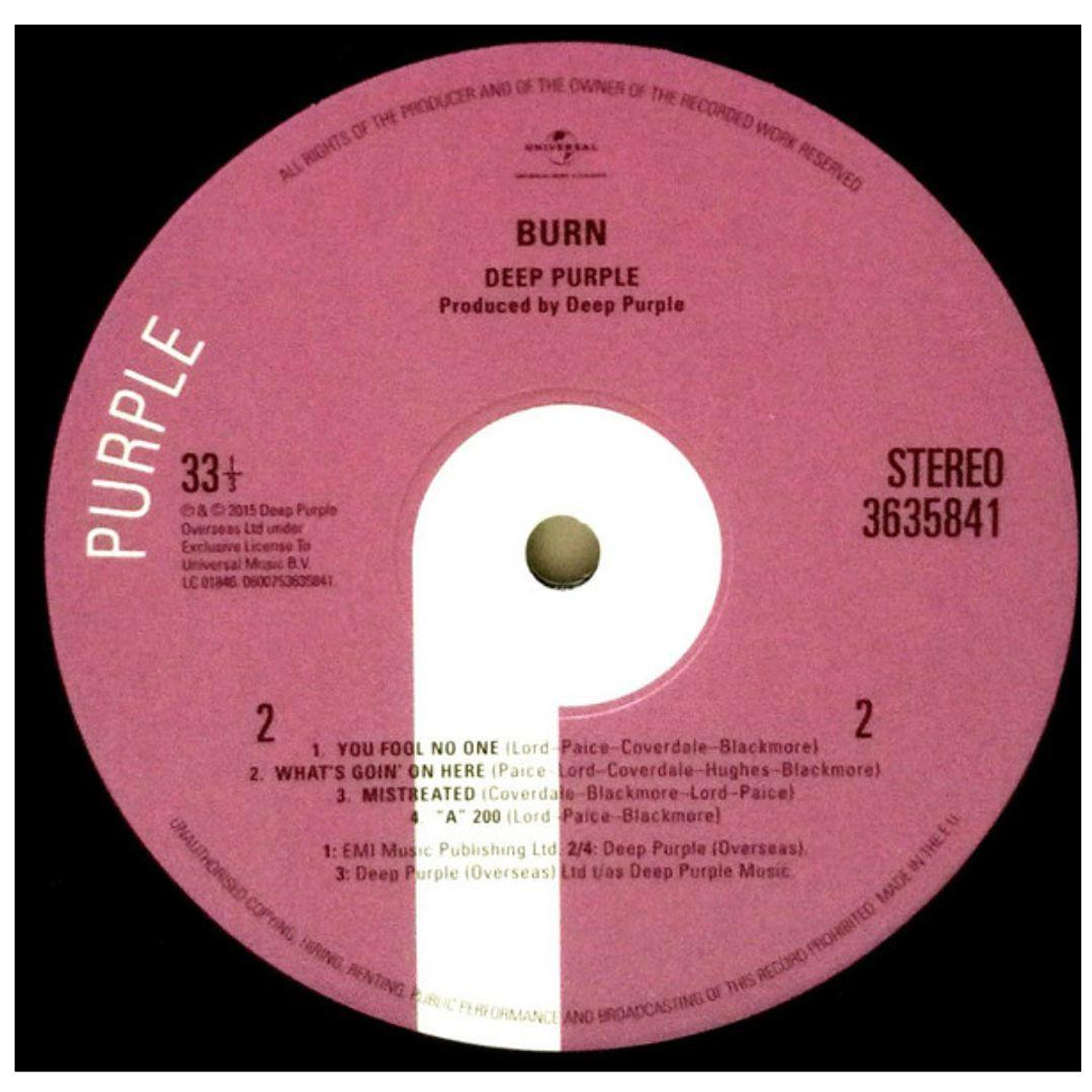 DEEP PURPLE BURN VINILO