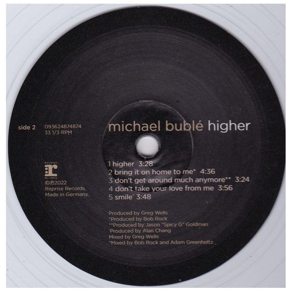 MICHAEL BUBLE - HIGHER (CLEAR VINYL) | VINILO