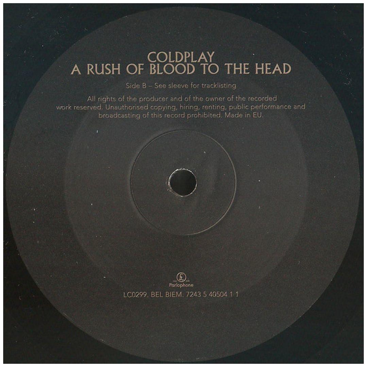 COLDPLAY - A RUSH OF BLOOD TO THE HEAD VINILO