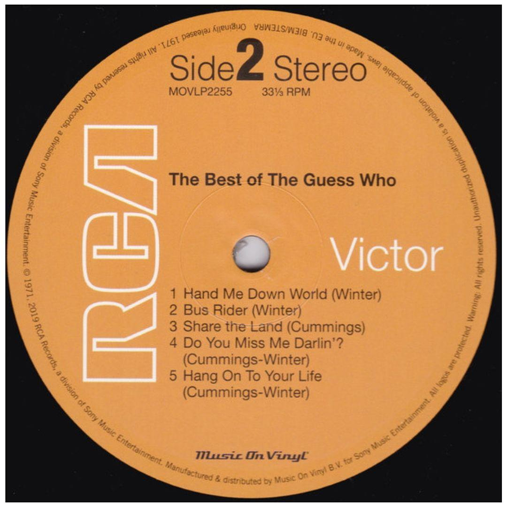 GUESS WHO - BEST OF GUESS WHO | VINILO