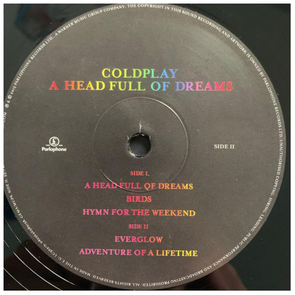COLDPLAY - A HEAD FULL OF DREAMS 2LP VINILO