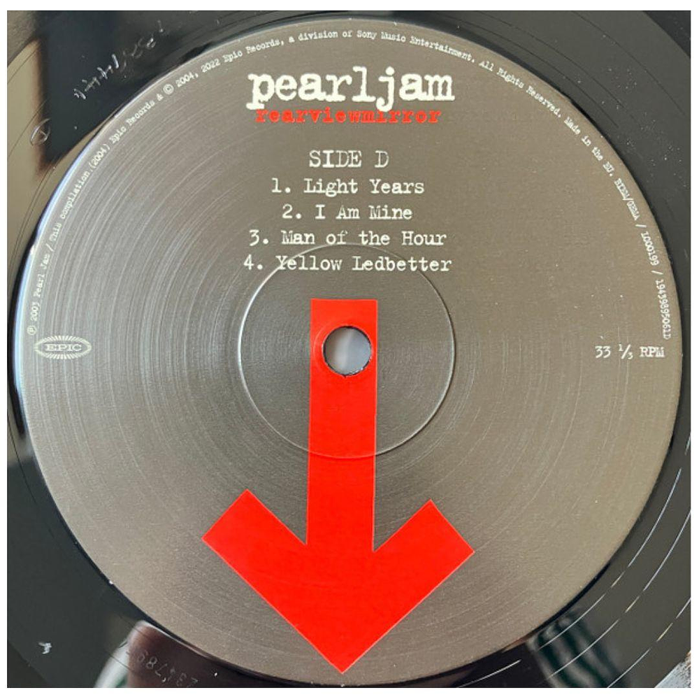 PEARL JAM REARVIEWMIRROR GREATEST HITS 19912003 VOL.2