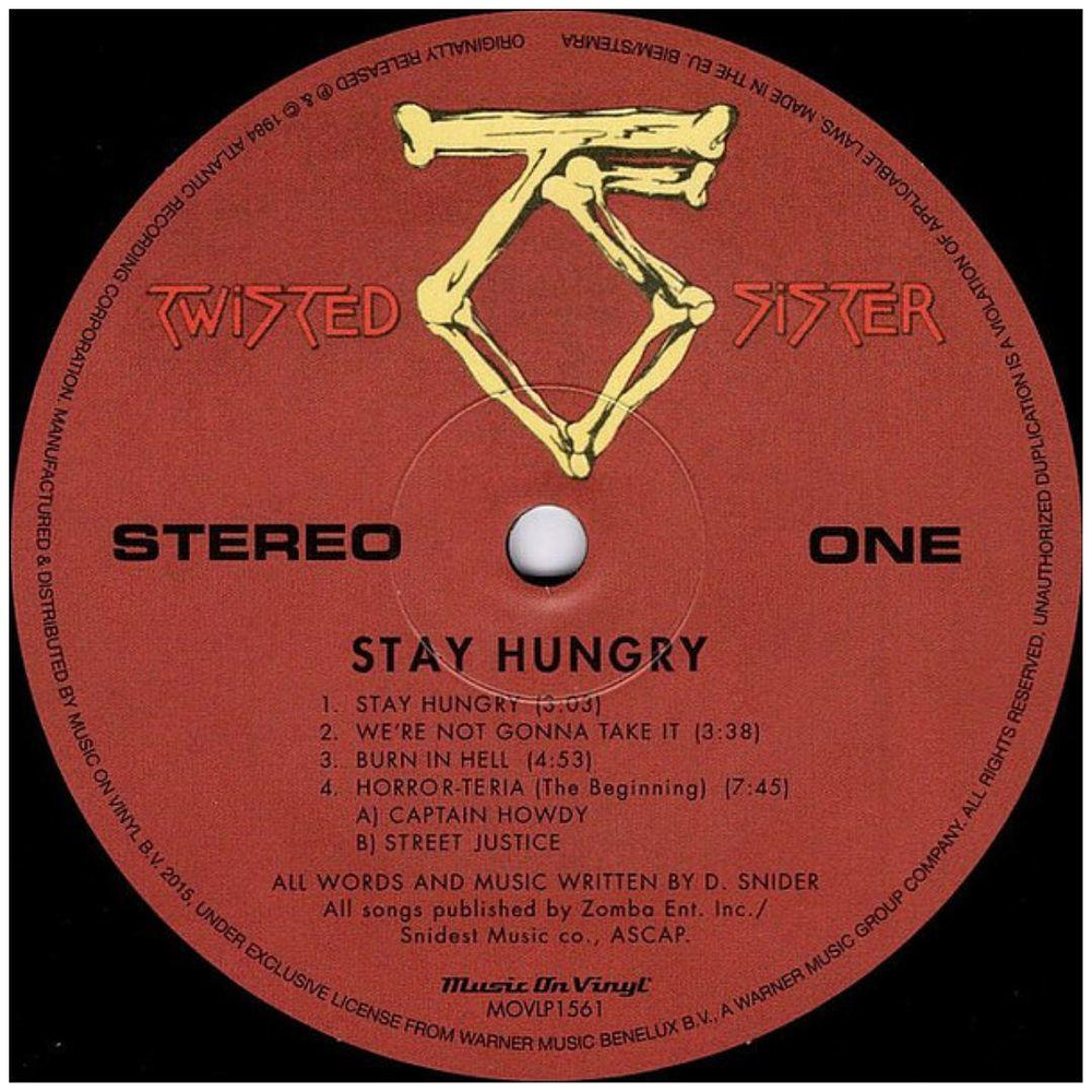 TWISTED SISTER - STAY HUNGRY | VINILO