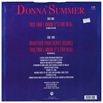 DONNA SUMMER - THIS TIME I KNOW IT'S FOR REAL 12 MAXI SINGLE VINILO USADO