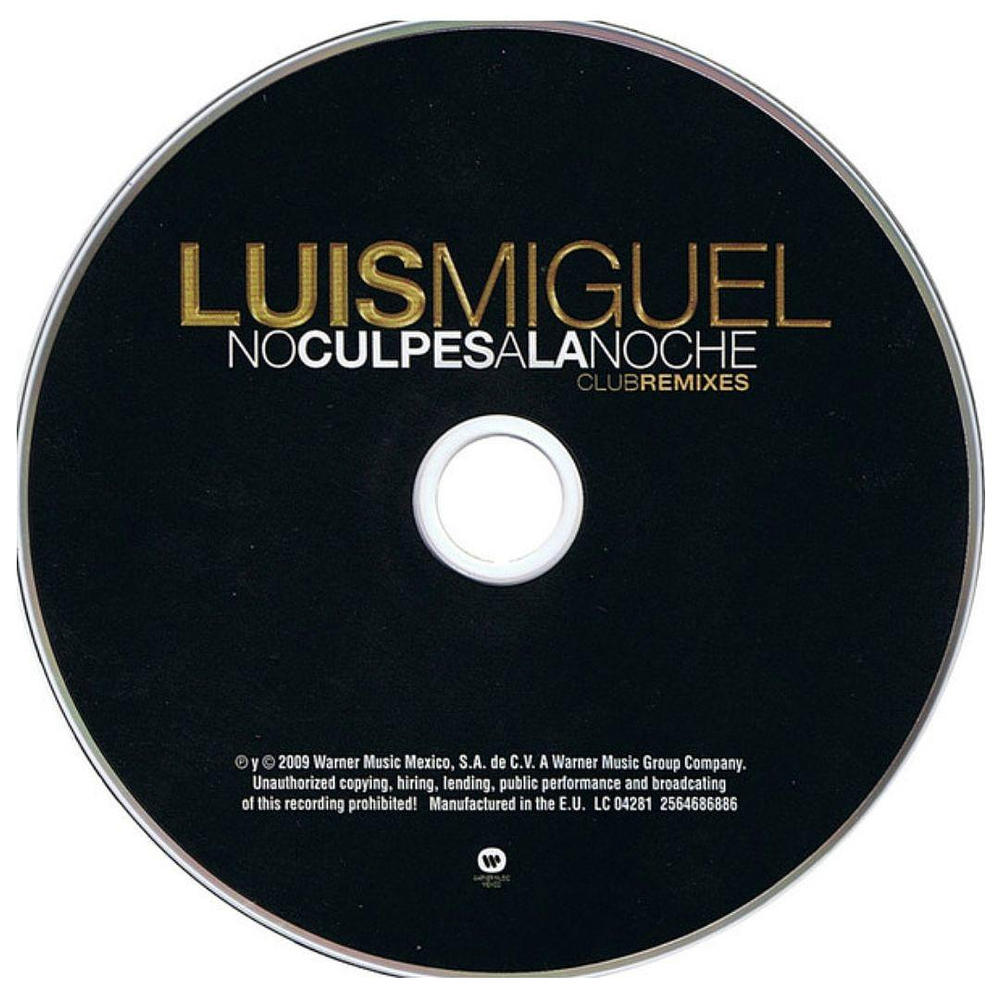 LUIS MIGUEL - NO CULPES A LA NOCHE (CLUB REMIXES) | CD