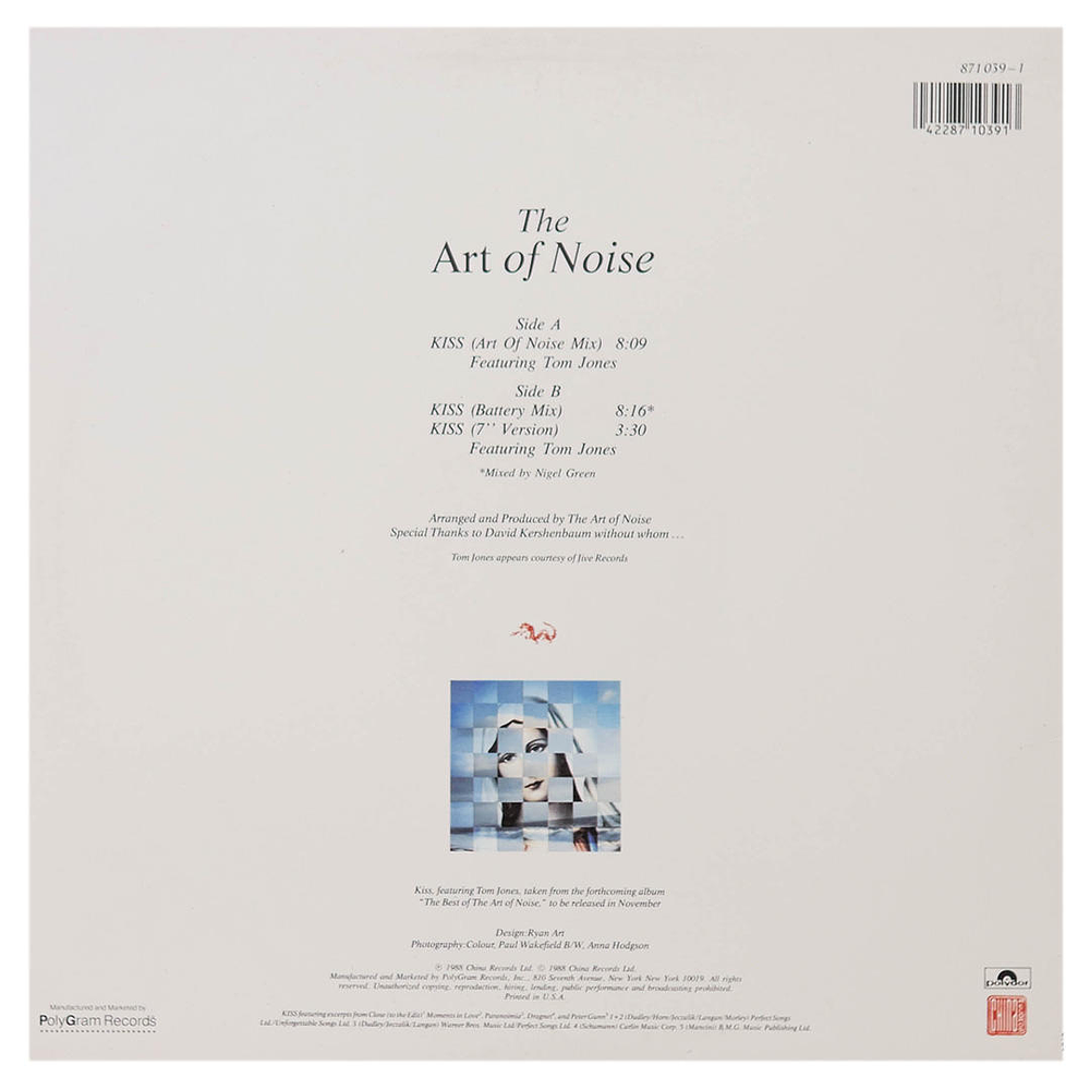 ART OF NOISE - KISS | 12'' MAXI SINGLE USADO