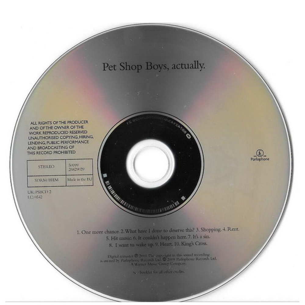 PET SHOP BOYS - ACTUALLY CD