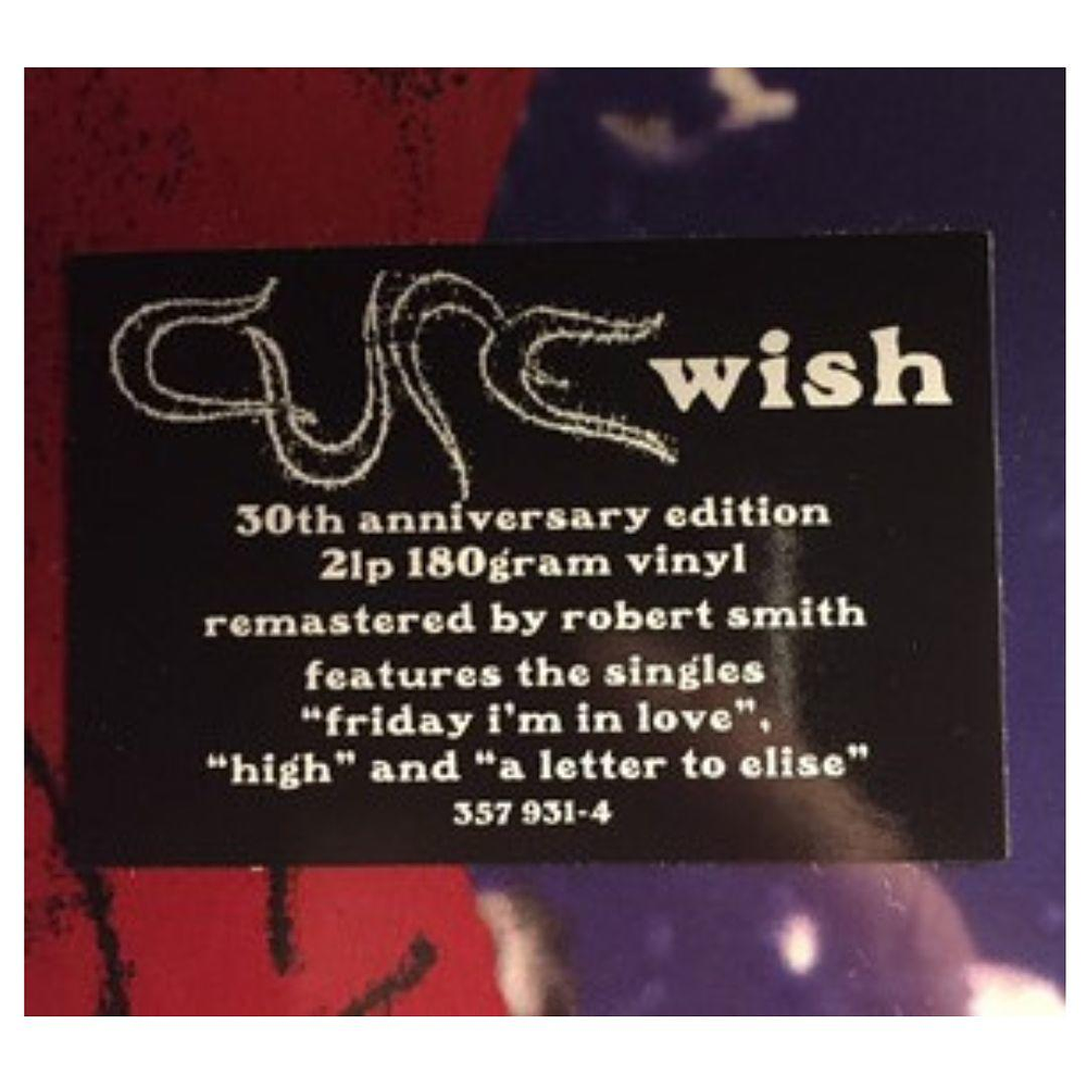 CURE - WISH (30TH ANNIVERSARY EDIT) (2LP) VINILO