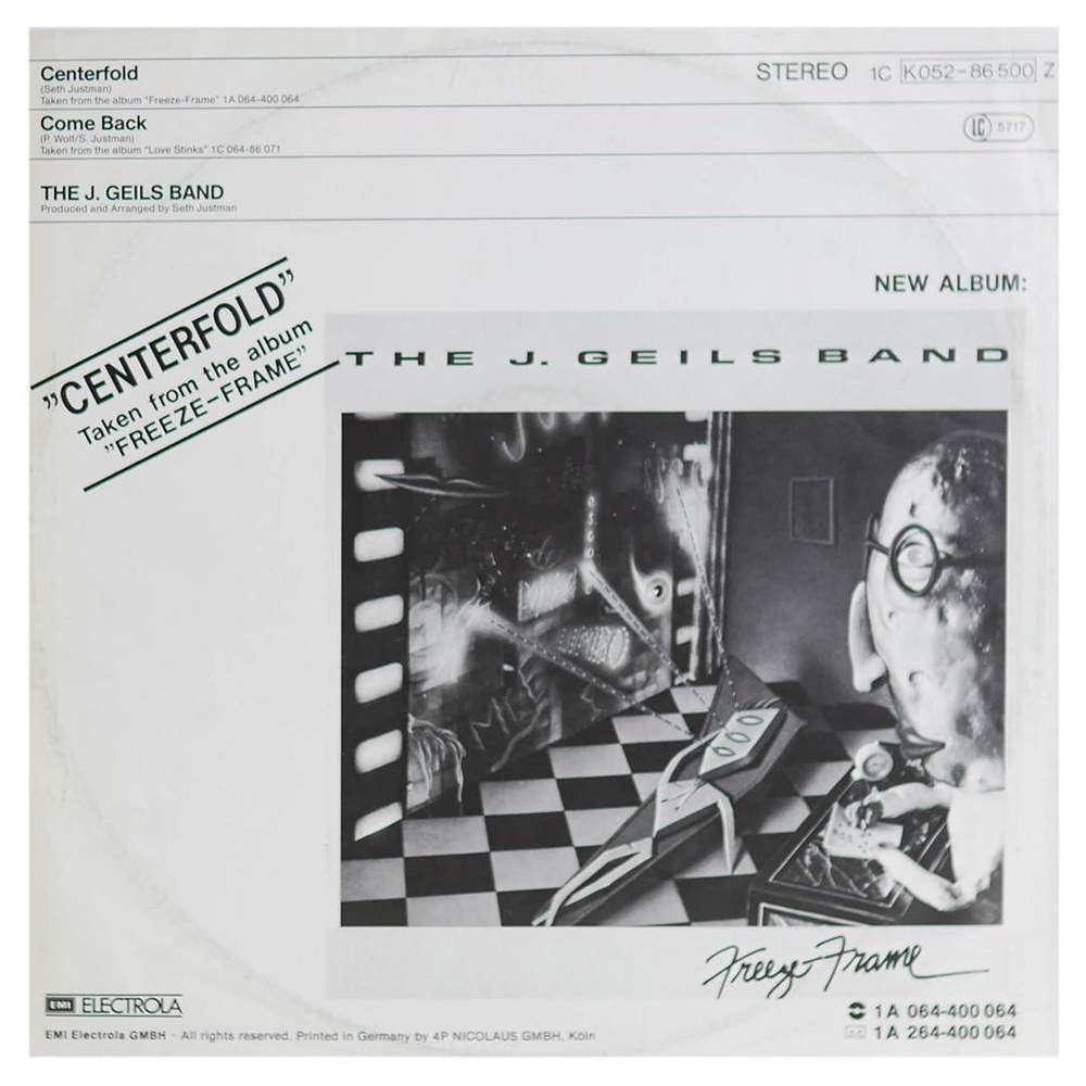 J. GEILS BAND - CENTERFOLD | 12'' MAXI SINGLE USADO