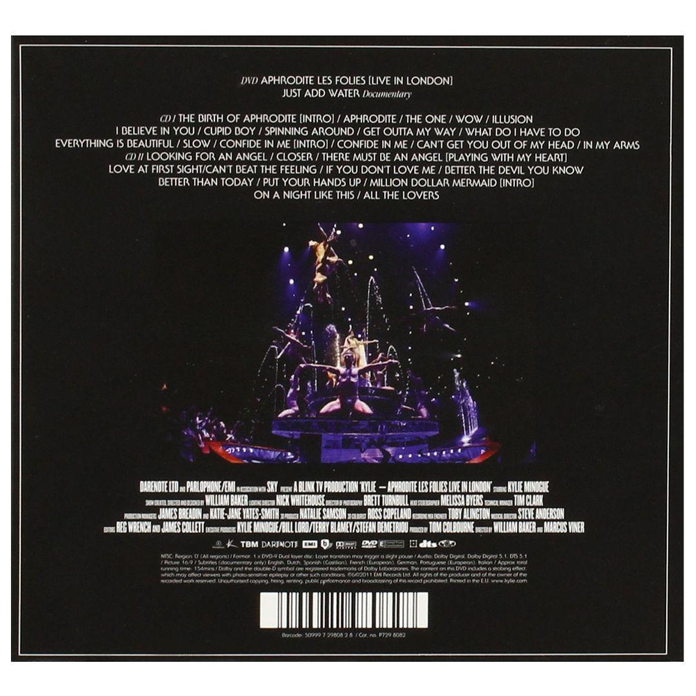 KYLIE MINOGUE - APHRODITE LES FOLIES: LIVE IN LONDON (2CD+DVD) CD