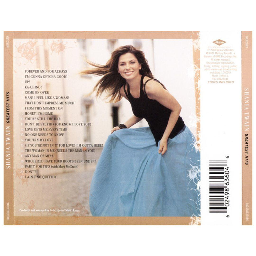 SHANIA TWAIN GREATEST HITS CD