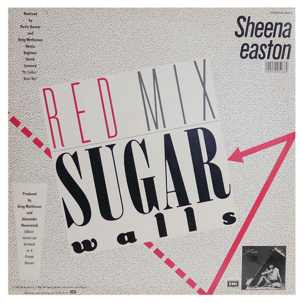 SHEENA EASTON - SUGAR WALLS | 12'' MAXI SINGLE USADO