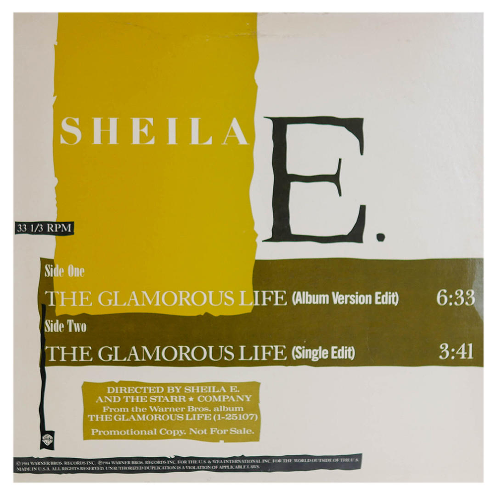 SHEILA E - THE GLAMOROUS LIFE(ALBUM VERSION) | 12'' MAXI SINGLE USADO