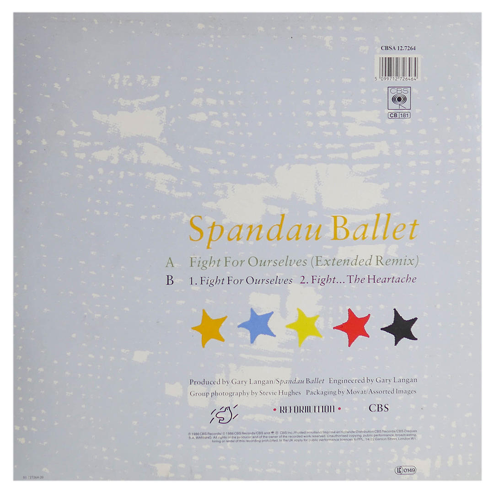 SPANDAU BALLET - FIGHT FOR OURSELVES (EXT. REMIX) | 12'' MAXI SINGLE USADO