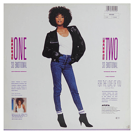 WHITNEY HOUSTON - SO EMOTIONAL | 12'' MAXI SINGLE USADO