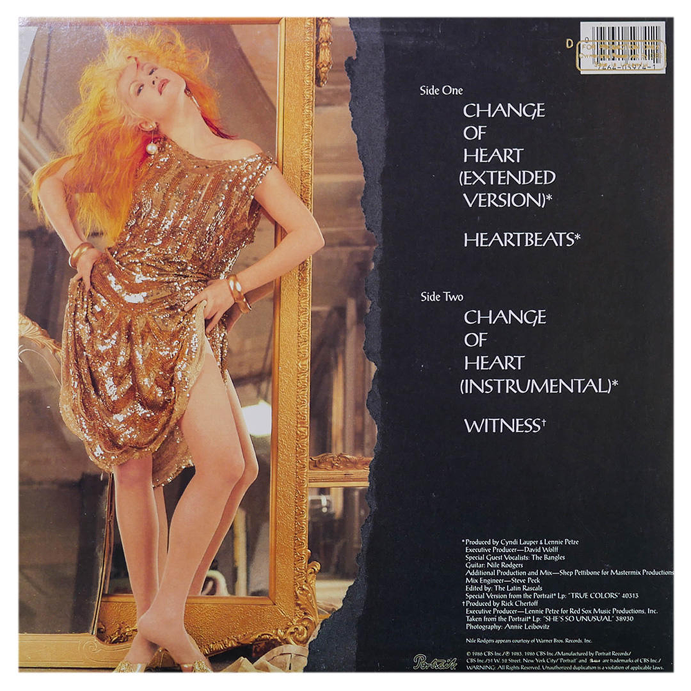 CYNDI LAUPER - CHANGE OF HEART | 12'' MAXI SINGLE USADO