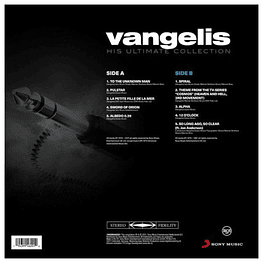 VANGELIS - HIS ULTIMAT COLLECTION | VINILO