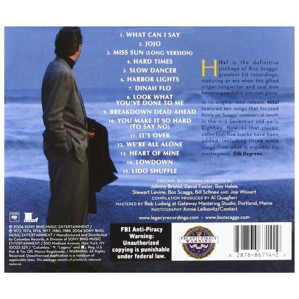 BOZ SCAGGS - HITS! | CD