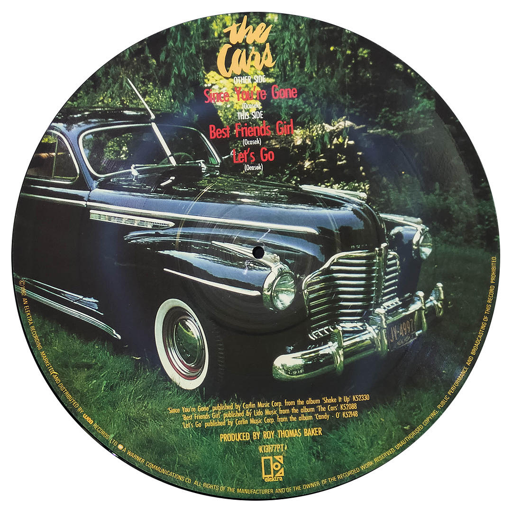 CARS SINCE YOU'RE GONE (PICTURE DISC) 12'' MAXI SINGLE...