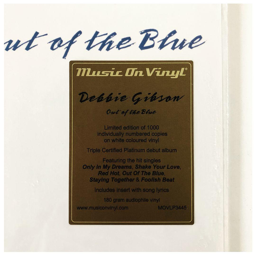 DEBBIE GIBSON - OUT OF THE BLUE (WHITE VINYL) | VINILO