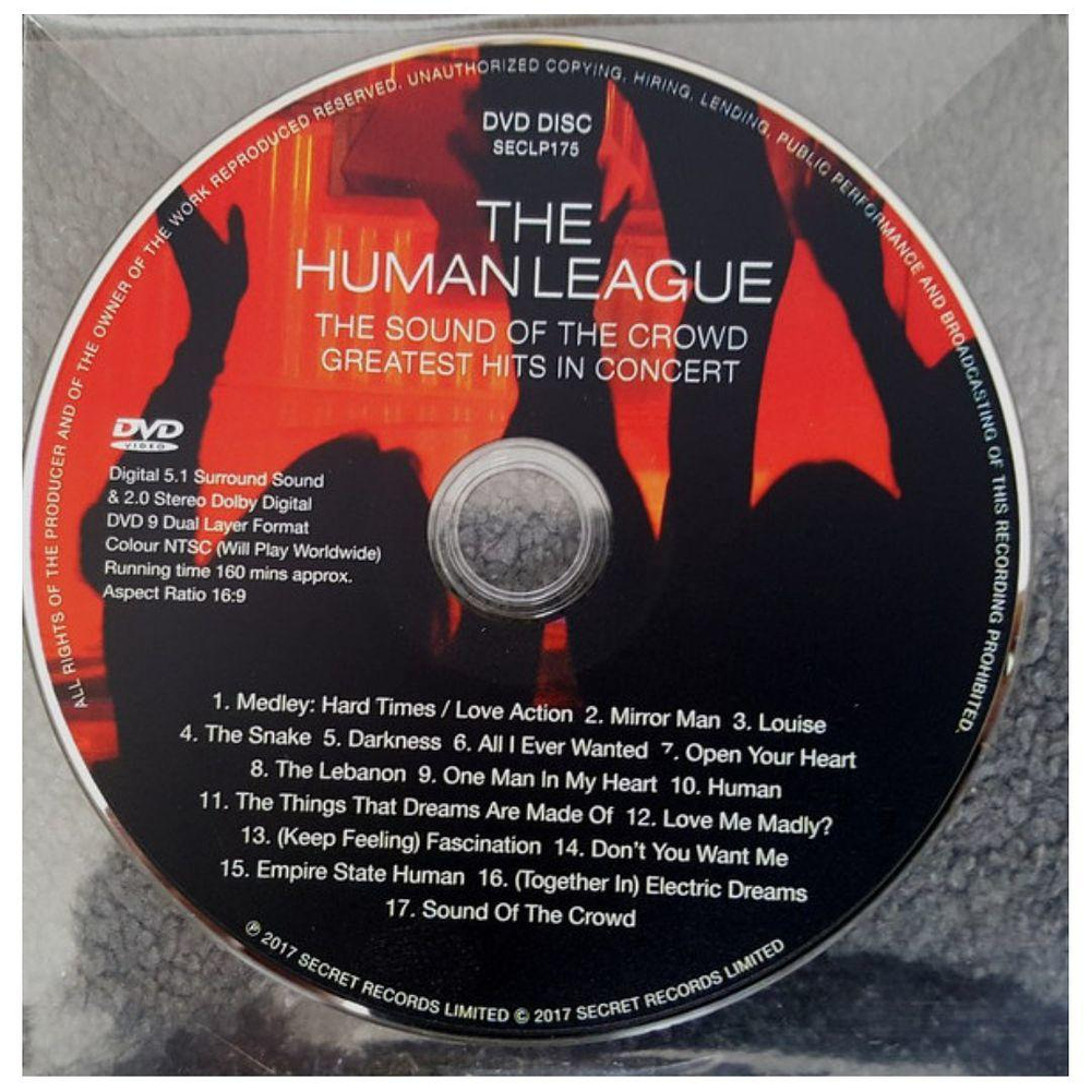 HUMAN LEAGUE -SOUND OF THE CROWD: GREATEST HITS IN CONCERT (LP+DVD) | VINILO