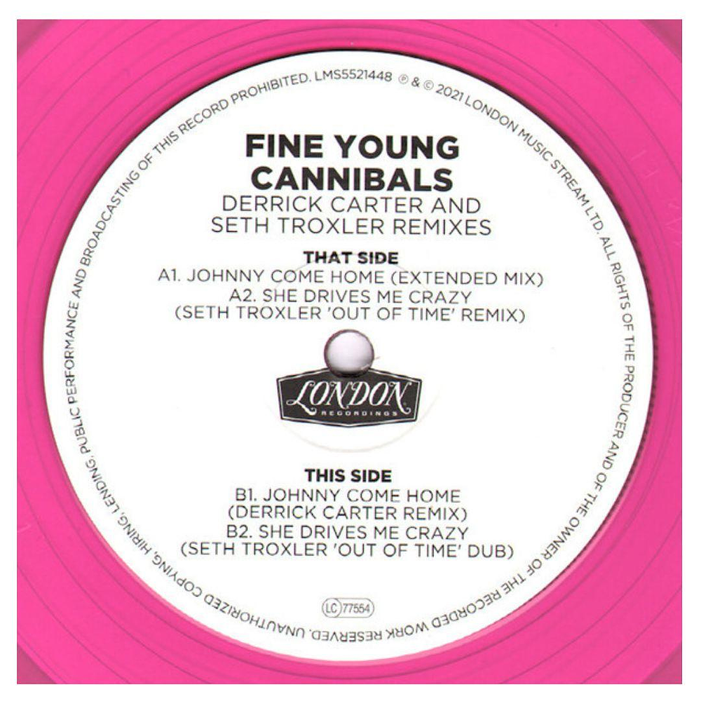 FINE YOUNG CANNIBALS - SHE DRIVES ME CRAZY (PINK VINYL) | 12'' MAXI SINGLE VINILO