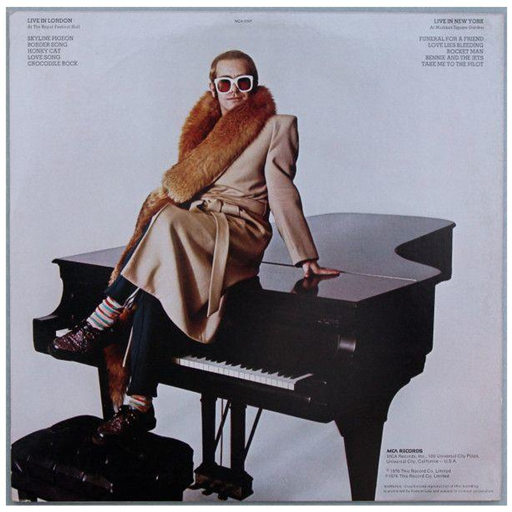 ELTON JOHN - HERE AND THERE: LIVE IN LONDON & NYC | VINILO USADO