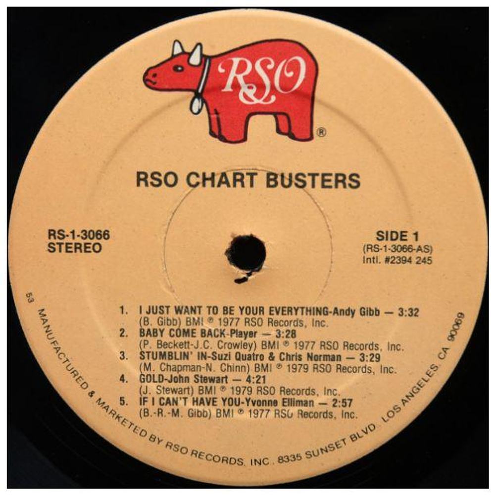 RSO CHART BUSTERS - RSO GREATEST HITS | VINILO USADO