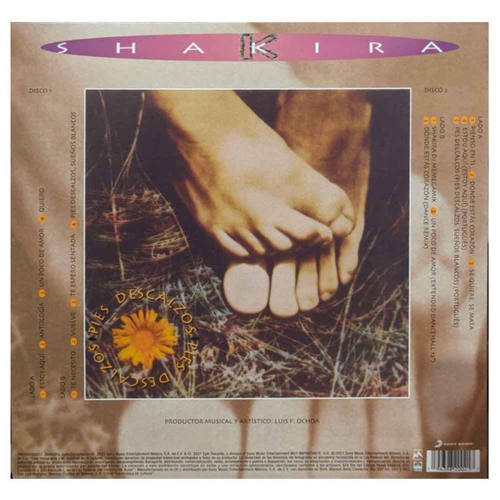 SHAKIRA PIES DESCALZOS (2LP) VINILO