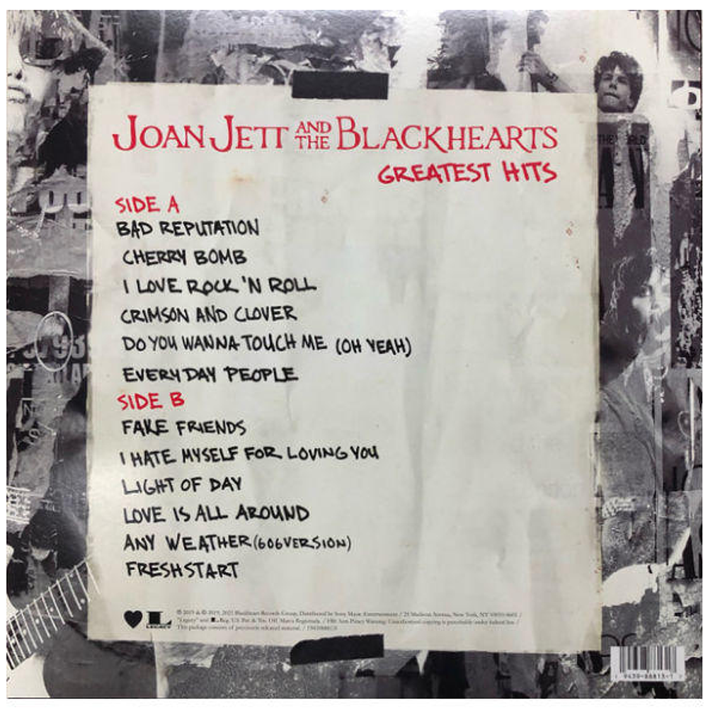 JOAN JETT & THE BLACKHEARTS (RED VINYL) - GREATEST HITS   | VINILO