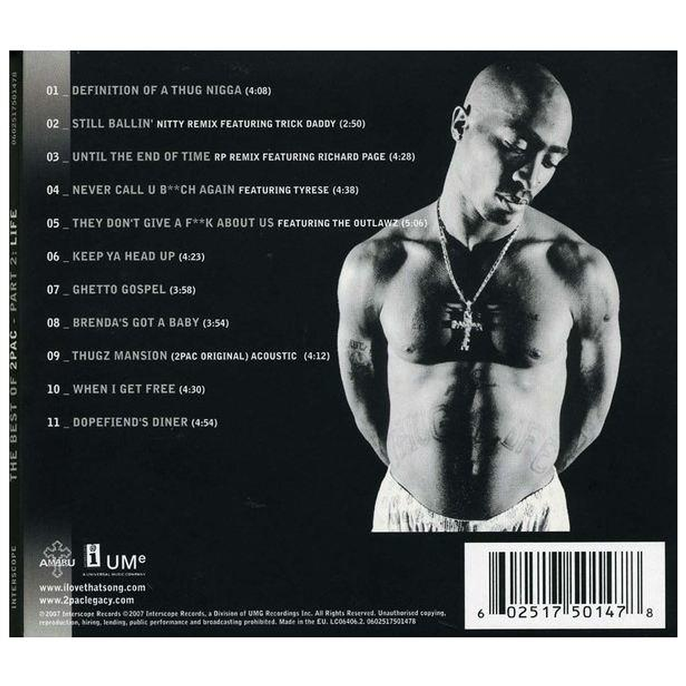 2PAC - BEST OF - PART 2: LIFE | CD