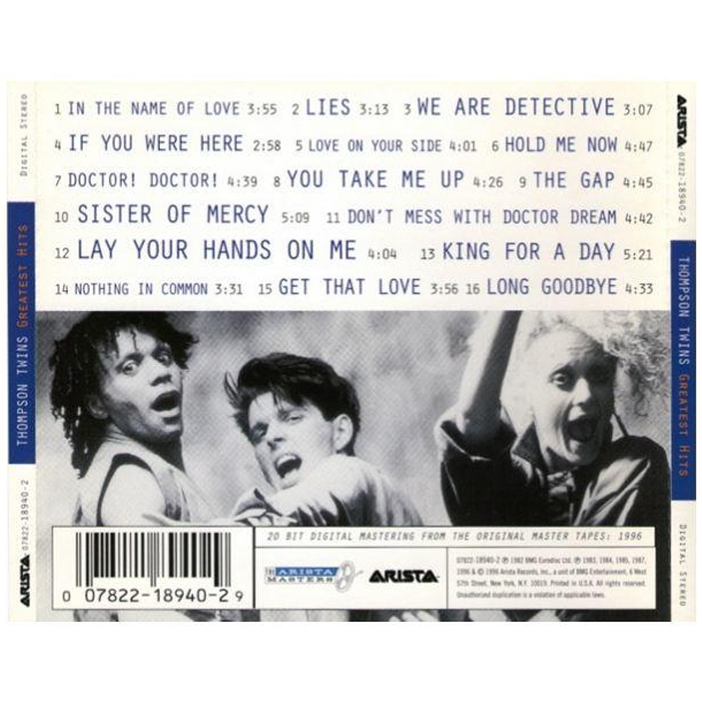 THOMPSON TWINS - GREATEST HITS | CD